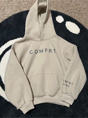 COMFRT Kids Hoodie Jacket in Cream